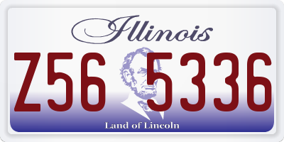 IL license plate Z565336