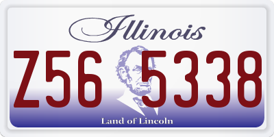 IL license plate Z565338