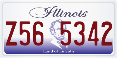 IL license plate Z565342