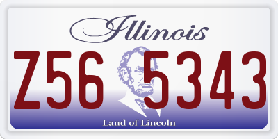 IL license plate Z565343
