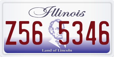 IL license plate Z565346