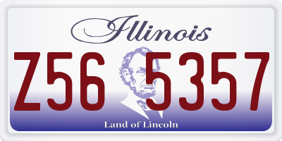 IL license plate Z565357