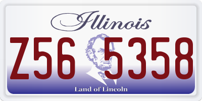 IL license plate Z565358