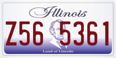 IL license plate Z565361