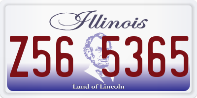IL license plate Z565365