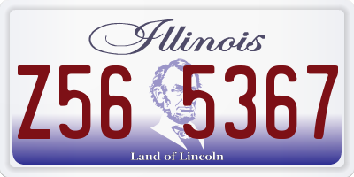 IL license plate Z565367