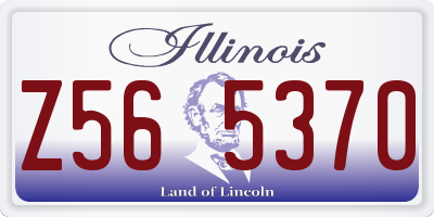 IL license plate Z565370