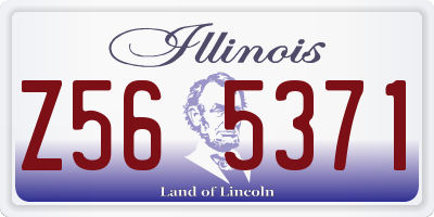IL license plate Z565371