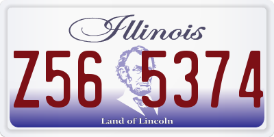 IL license plate Z565374