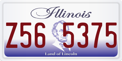 IL license plate Z565375