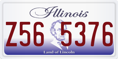 IL license plate Z565376