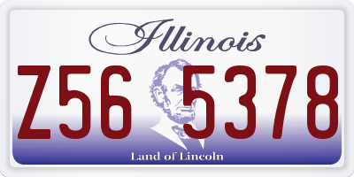IL license plate Z565378
