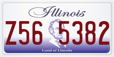 IL license plate Z565382