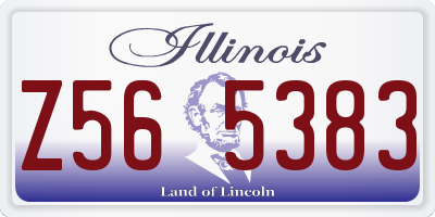 IL license plate Z565383