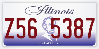 IL license plate Z565387
