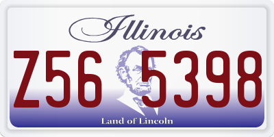 IL license plate Z565398