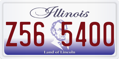 IL license plate Z565400