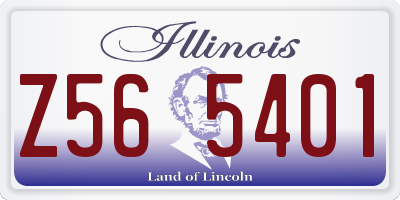 IL license plate Z565401