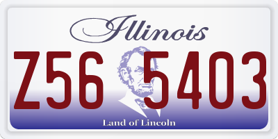 IL license plate Z565403