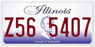 IL license plate Z565407