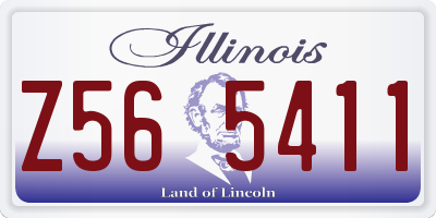 IL license plate Z565411