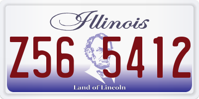 IL license plate Z565412