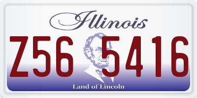 IL license plate Z565416