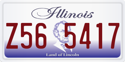 IL license plate Z565417