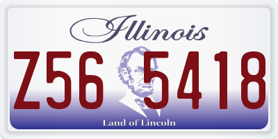 IL license plate Z565418