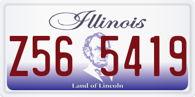 IL license plate Z565419