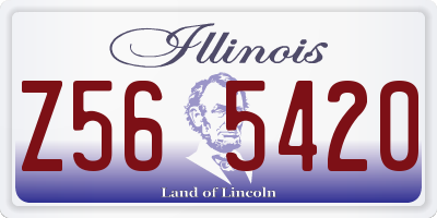 IL license plate Z565420