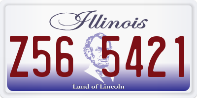 IL license plate Z565421