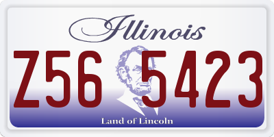 IL license plate Z565423
