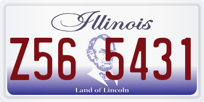 IL license plate Z565431