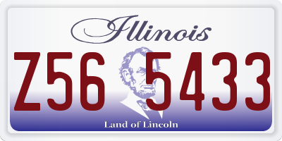 IL license plate Z565433