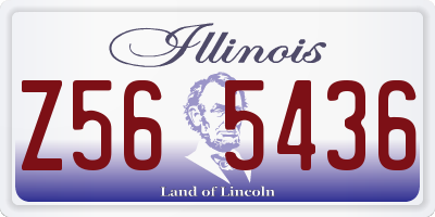 IL license plate Z565436