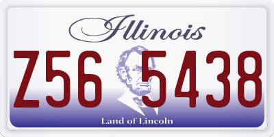 IL license plate Z565438