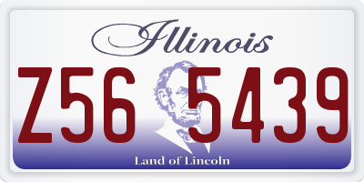 IL license plate Z565439