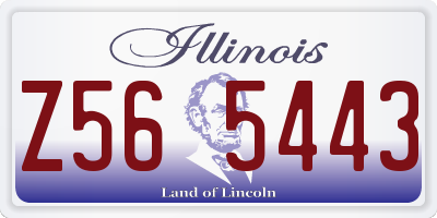 IL license plate Z565443