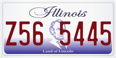 IL license plate Z565445