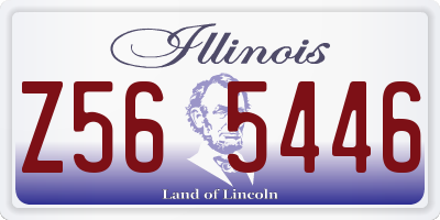 IL license plate Z565446