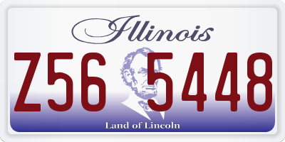 IL license plate Z565448
