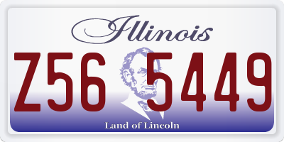 IL license plate Z565449