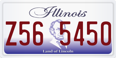 IL license plate Z565450