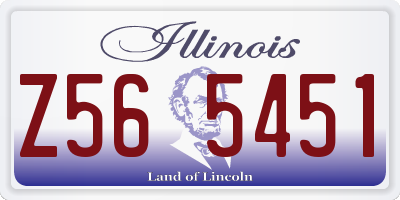 IL license plate Z565451