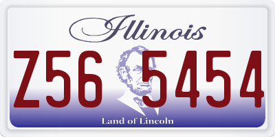IL license plate Z565454
