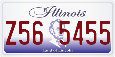 IL license plate Z565455