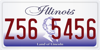 IL license plate Z565456