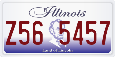 IL license plate Z565457