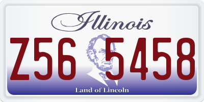 IL license plate Z565458